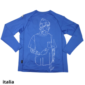Selección de Italia x Justin Bieber camiseta manga larga