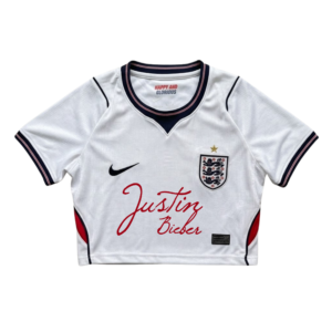 Selección de Inglaterra x Justin Bieber crop top