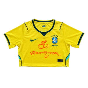 Selección de Brasil x Karol g camiseta crop top
